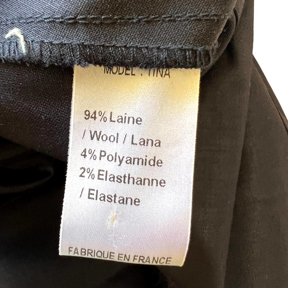 Carolina Ritzler Paris Tina Navy Blue Zip Front Jumpsuit French SZ 36 US 4 NWOT - Picture 11 of 12